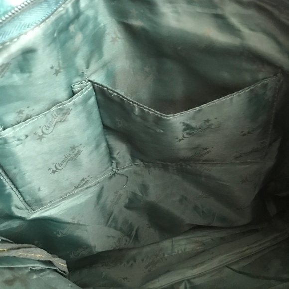 Candie's Dark Green/Teal Tote - Picture 8 of 14